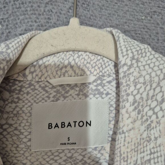 Babaton Women's Snake Animal Print Longline Cardigan Tie Waist Small - Picture 2 of 9